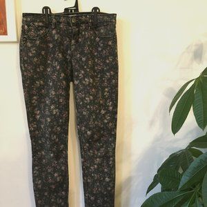 Floral skinny pants